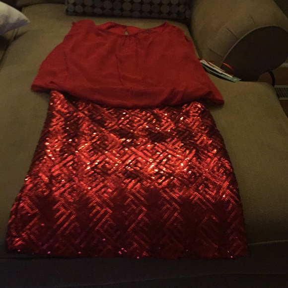 Scarlett Dresses & Skirts - Red sparkle evening dress Scarlett Dresses & Skirts - Red sparkle evening dress